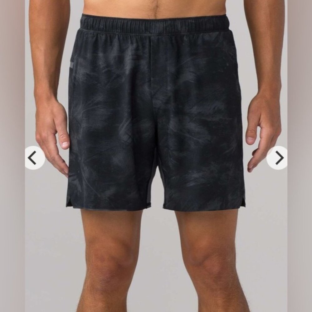 Lululemon Surge Short Linerless 7” Incognito Camo Black Multi